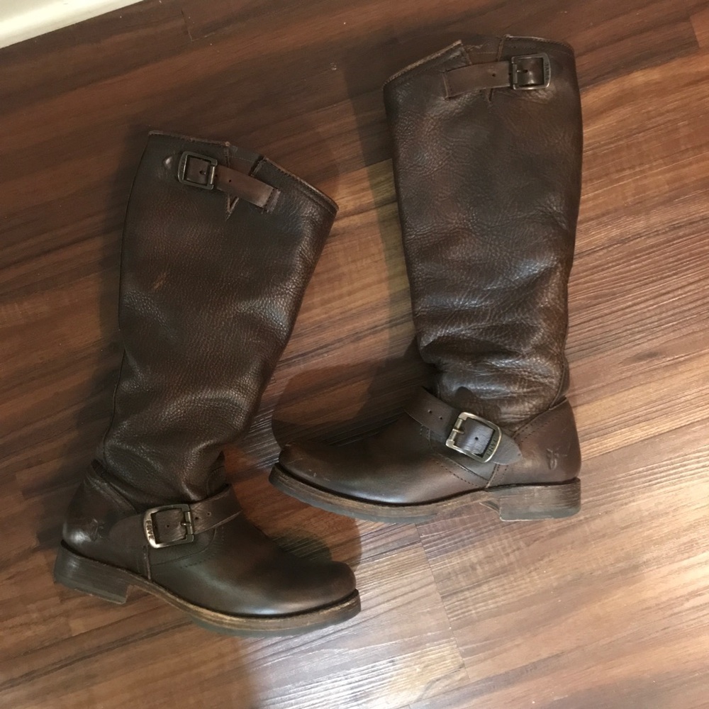 Veronica Slouch Boot - redish brown